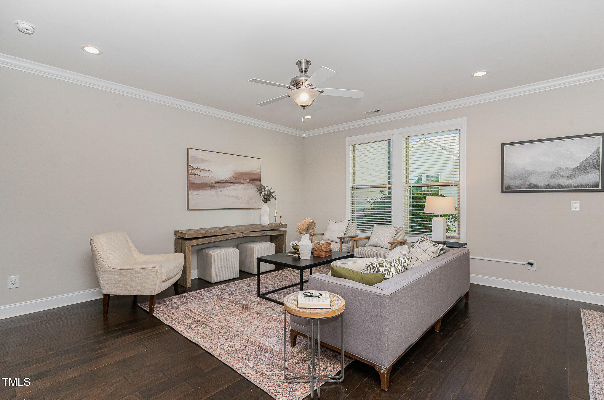 1314 Catch Fly Lane Durham, NC 27713 - Photo 5 of 31 a living room with furniture and wooden floor