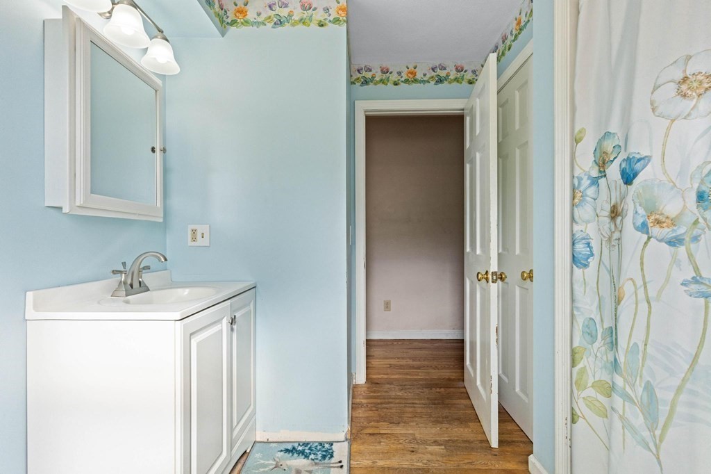2 Little Farm Road Lakeville, MA 02347 - Photo 12 of 39 a bathroom with a sink and a mirror