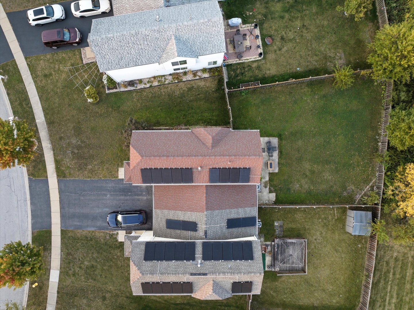 819 Daniel Drive Minooka, IL 60447 - Photo 22 of 33 an aerial view of a house with a yard basket ball court and outdoor seating
