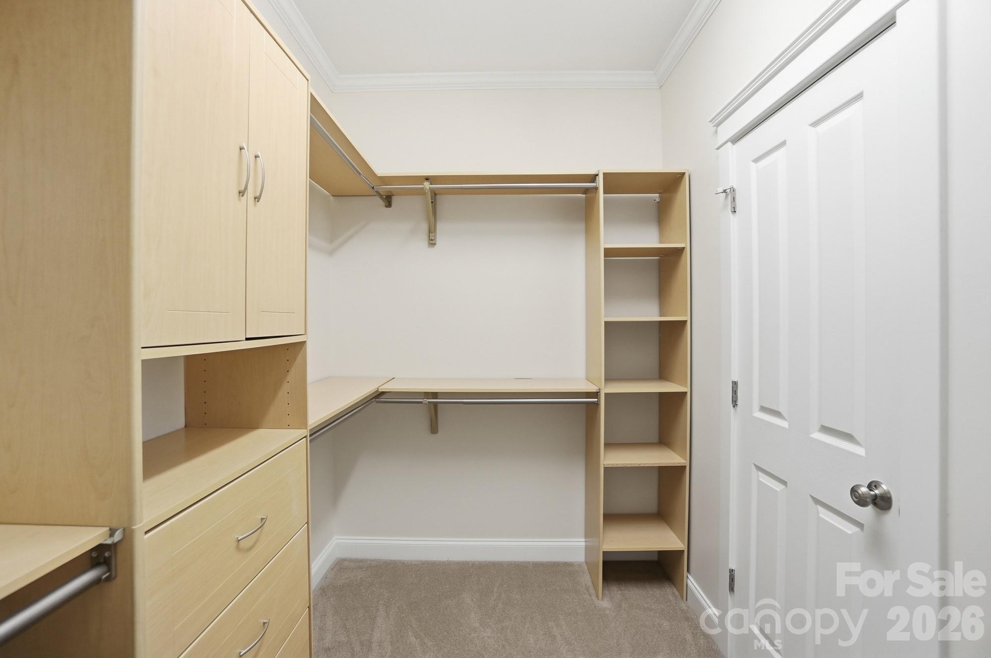 159 Lavender Bloom Loop Mooresville, NC 28115 - Photo 26 of 48 a view of walk in closet with empty racks