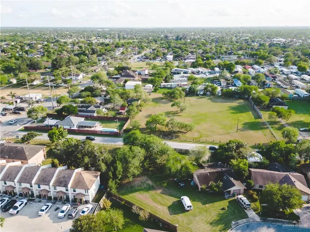 a view of a city with tall buildings