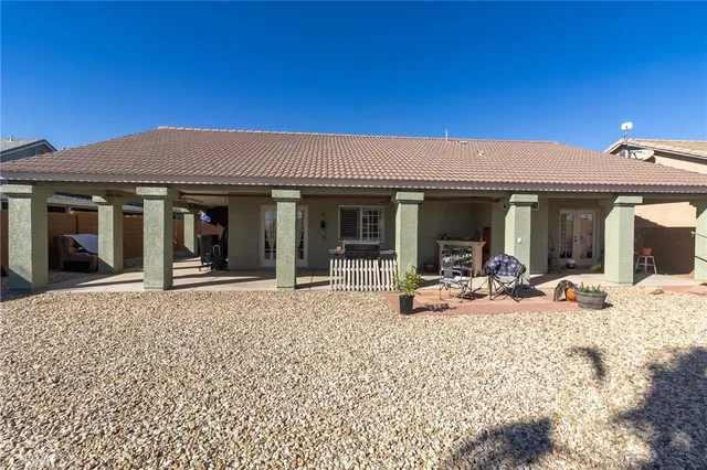 a view of a house with patio