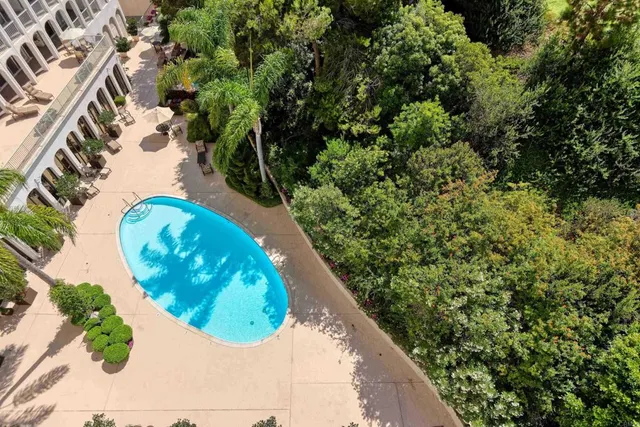 a view of a swimming pool