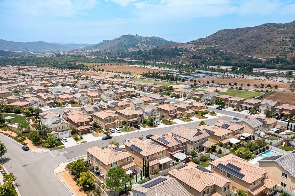 340 Falabella Lane Fallbrook, CA 92028 - Photo 59 of 63 an aerial view of residential building and lake view