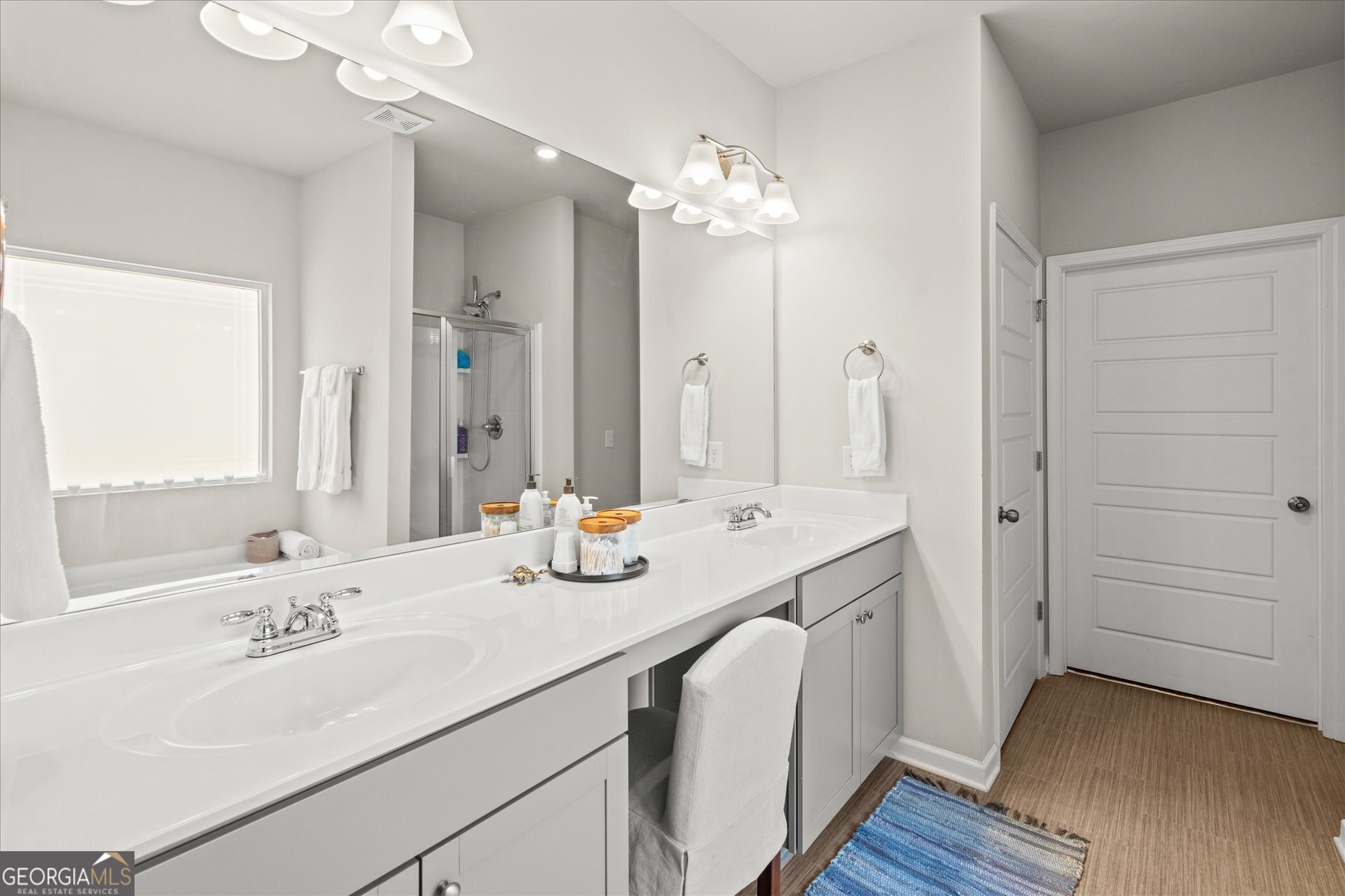 60 Light Lane Oxford, AL 36203 - Photo 23 of 45 a bathroom with a double vanity sink mirror and double