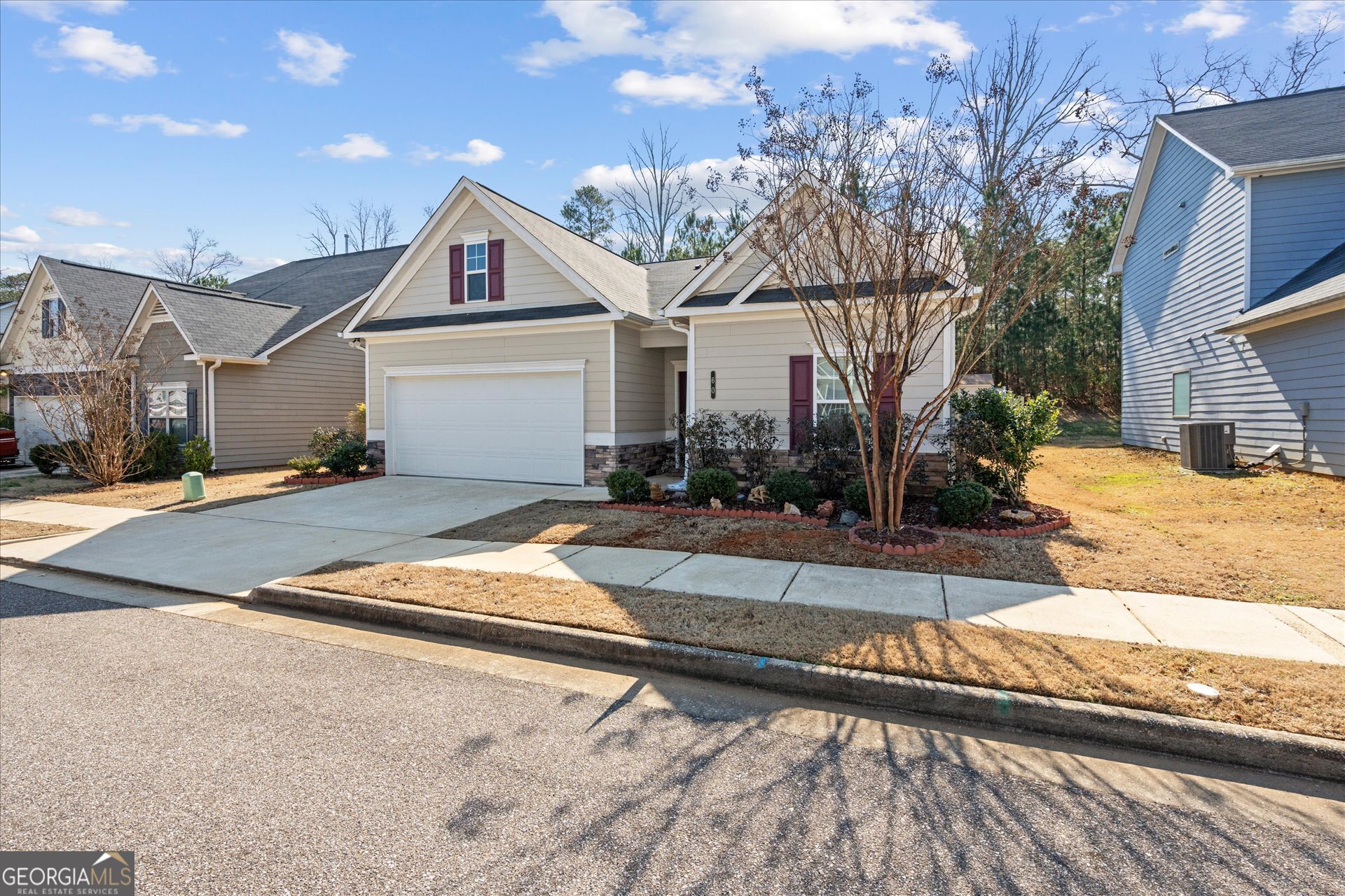 60 Light Lane Oxford, AL 36203 - Photo 42 of 45 a front view of house with yard and trees around