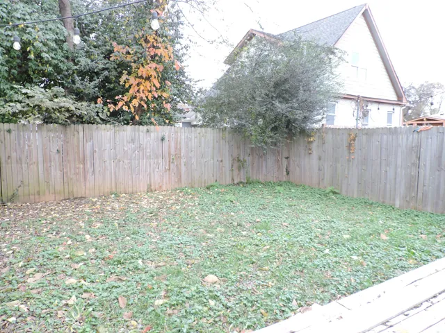 a backyard of a house