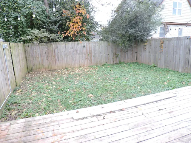 a view of wooden fence