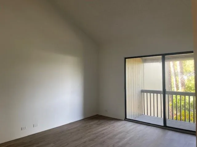 a view of a wooden deck