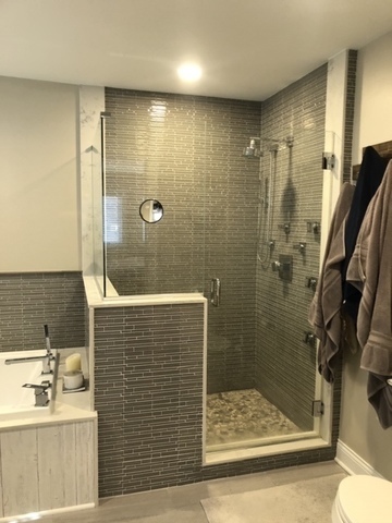 515 Summit Avenue, Unit D Park Ridge, IL 60068 - Photo 9 of 18 a bathroom with a shower and a sink