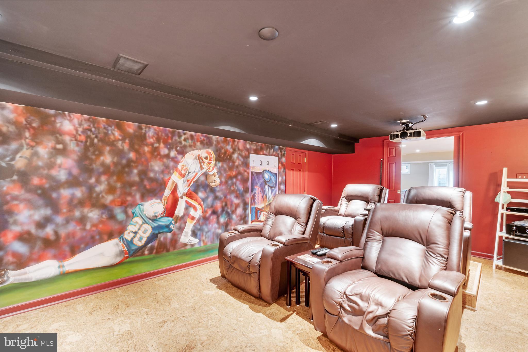 17114 Fitzroy Way Olney, MD 20832 - Photo 36 of 42 Basement Theatre