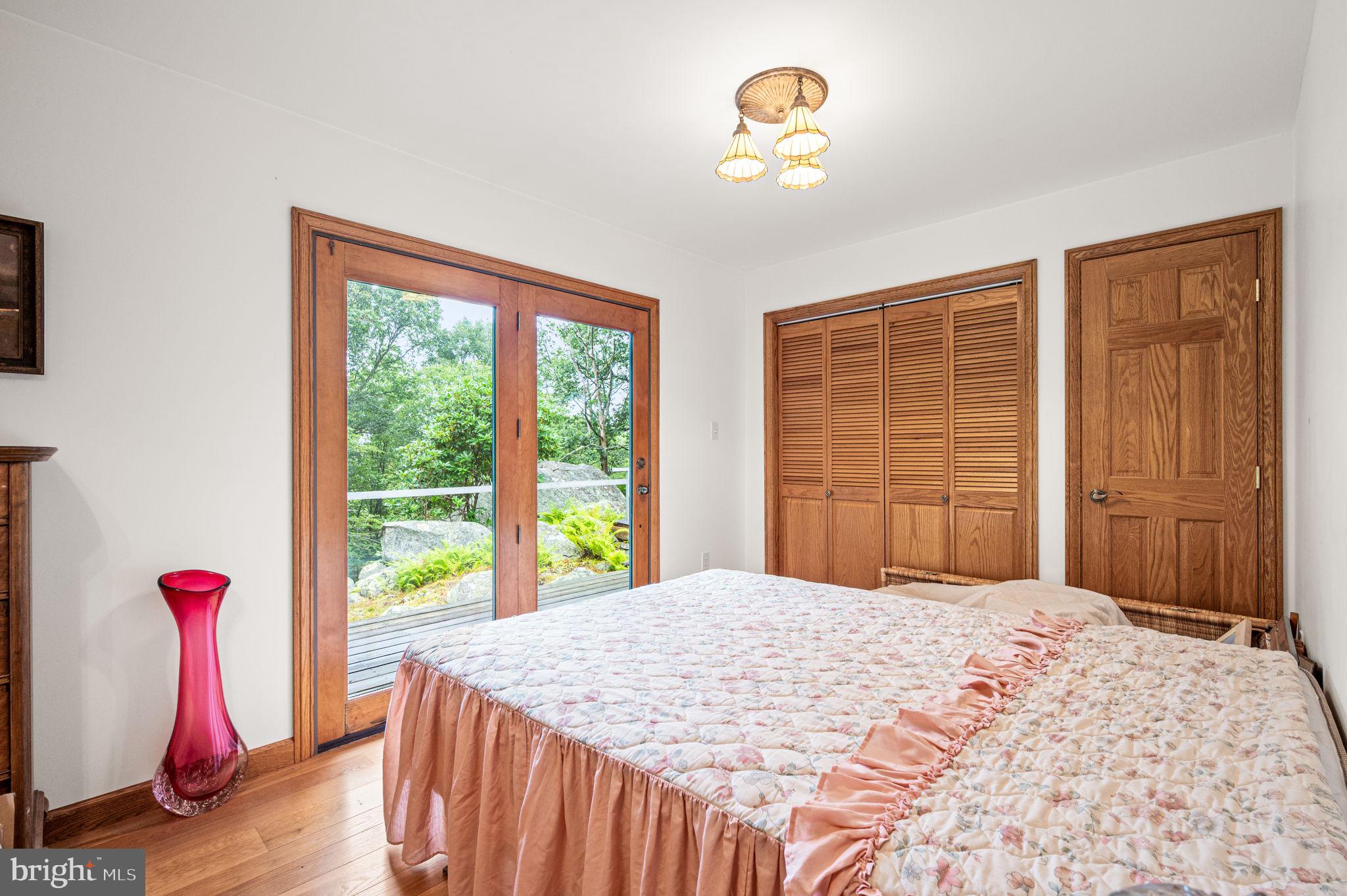 38 Lutz Road Boyertown, PA 19512 - Photo 19 of 49 a bedroom with a bed and a chandelier
