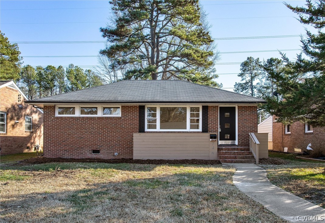 a backyard of a house