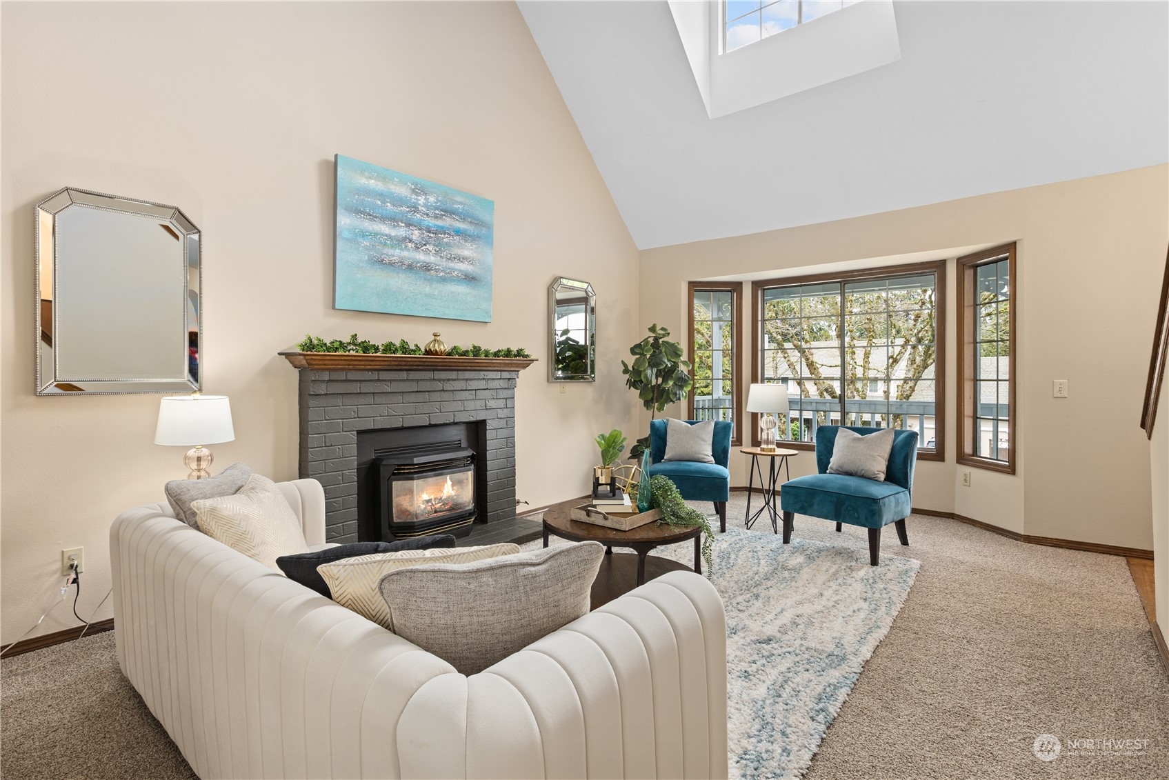 2012 233rd Street Southeast Bothell, WA 98021 - Photo 7 of 39 a living room with furniture and a fireplace