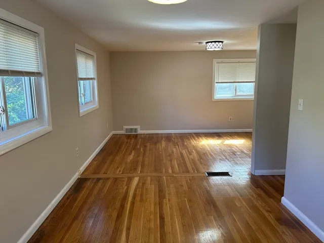 a view of wooden floor in a room