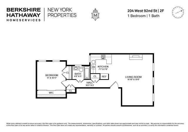 $775,000 | 204 West 92nd Street, Unit 2F | Upper West Side