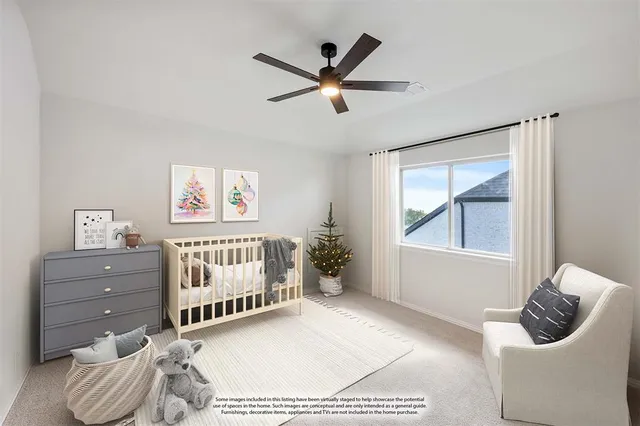 a bedroom with furniture and a window