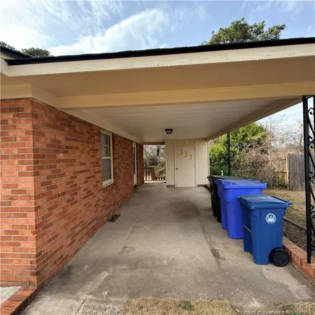 a view of front door of house