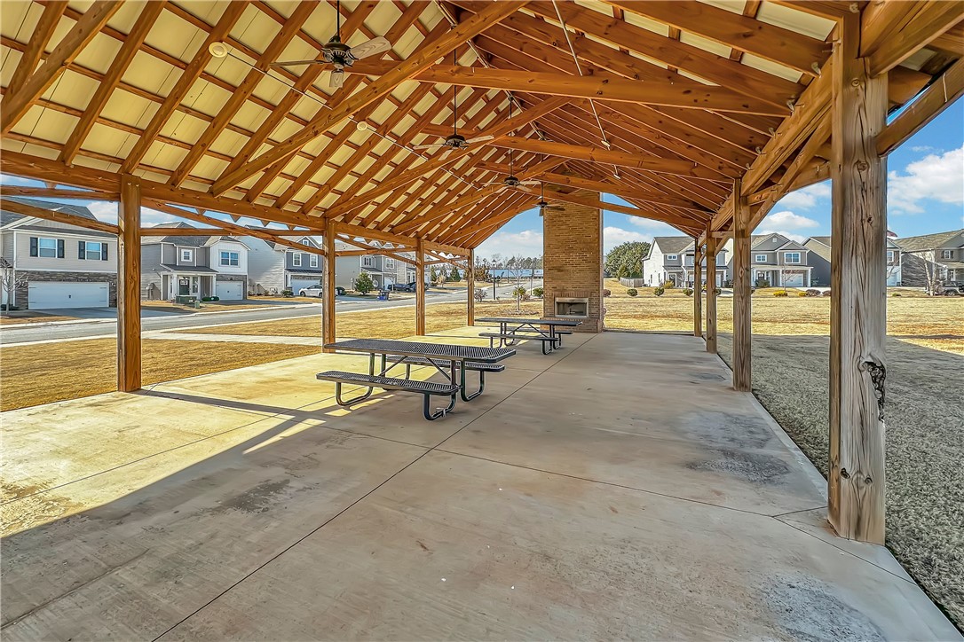 302 Phillips Drive Pendleton, SC 29670 - Photo 25 of 27 This spacious outdoor pavilion provides a perfect gathering spot for community enjoyment.