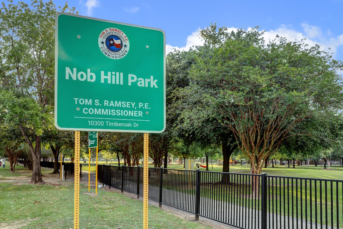 10422 Raritan Drive Houston, TX 77043 - Photo 27 of 31 a view of a park with benches