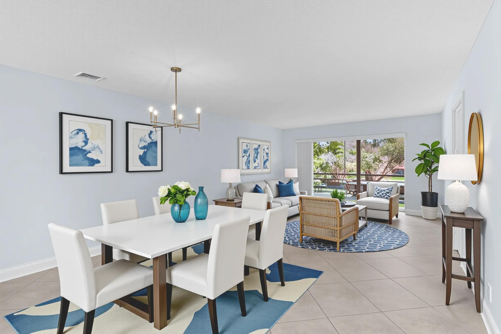 8826 West McNab Road, Unit 201 Tamarac, FL 33321 - Photo 20 of 31 Dining/Living room - Virtually Staged