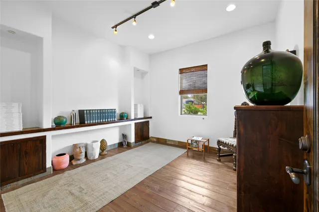 a view of a storage room