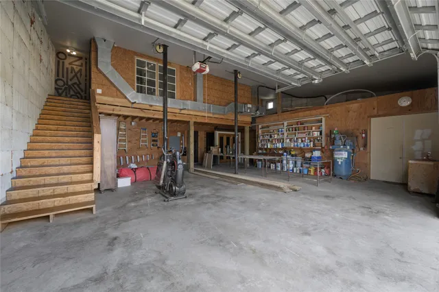 a view of a porch with furniture