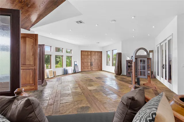 a view of livingroom with furniture and window