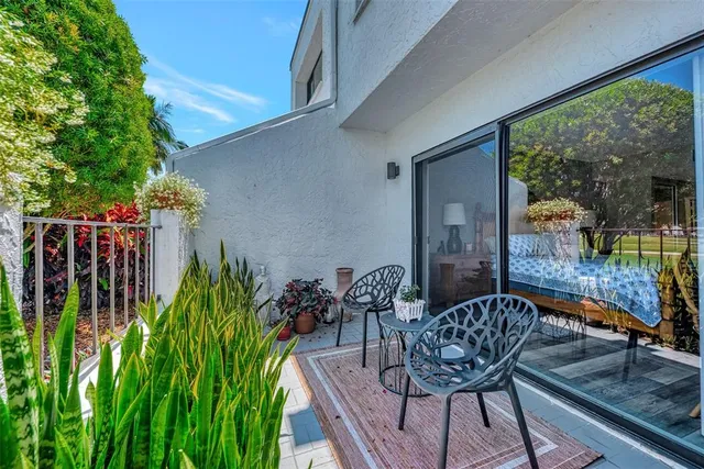 a view of a golf course with a lake