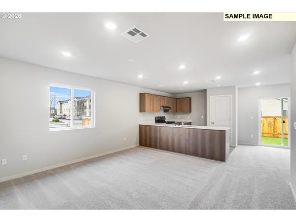 a view of kitchen and window