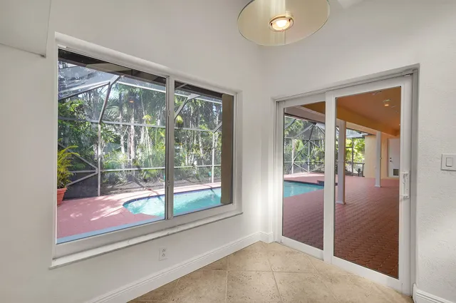 a view of outdoor space with swimming pool