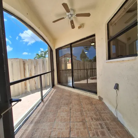 a view of outdoor space deck and kitchen view