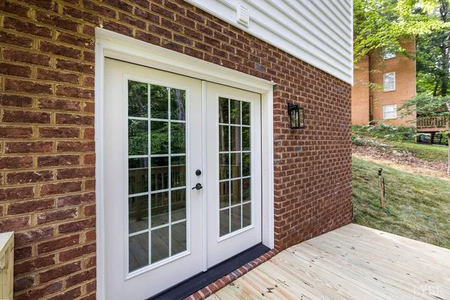a view of a balcony with a window