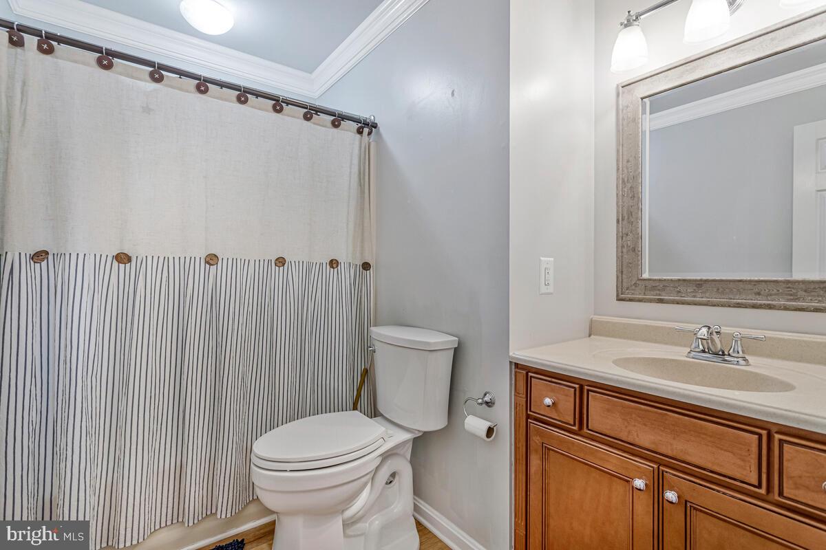 12630 Grosstown Road Hughesville, MD 20637 - Photo 34 of 44 a bathroom with a sink a toilet and shower