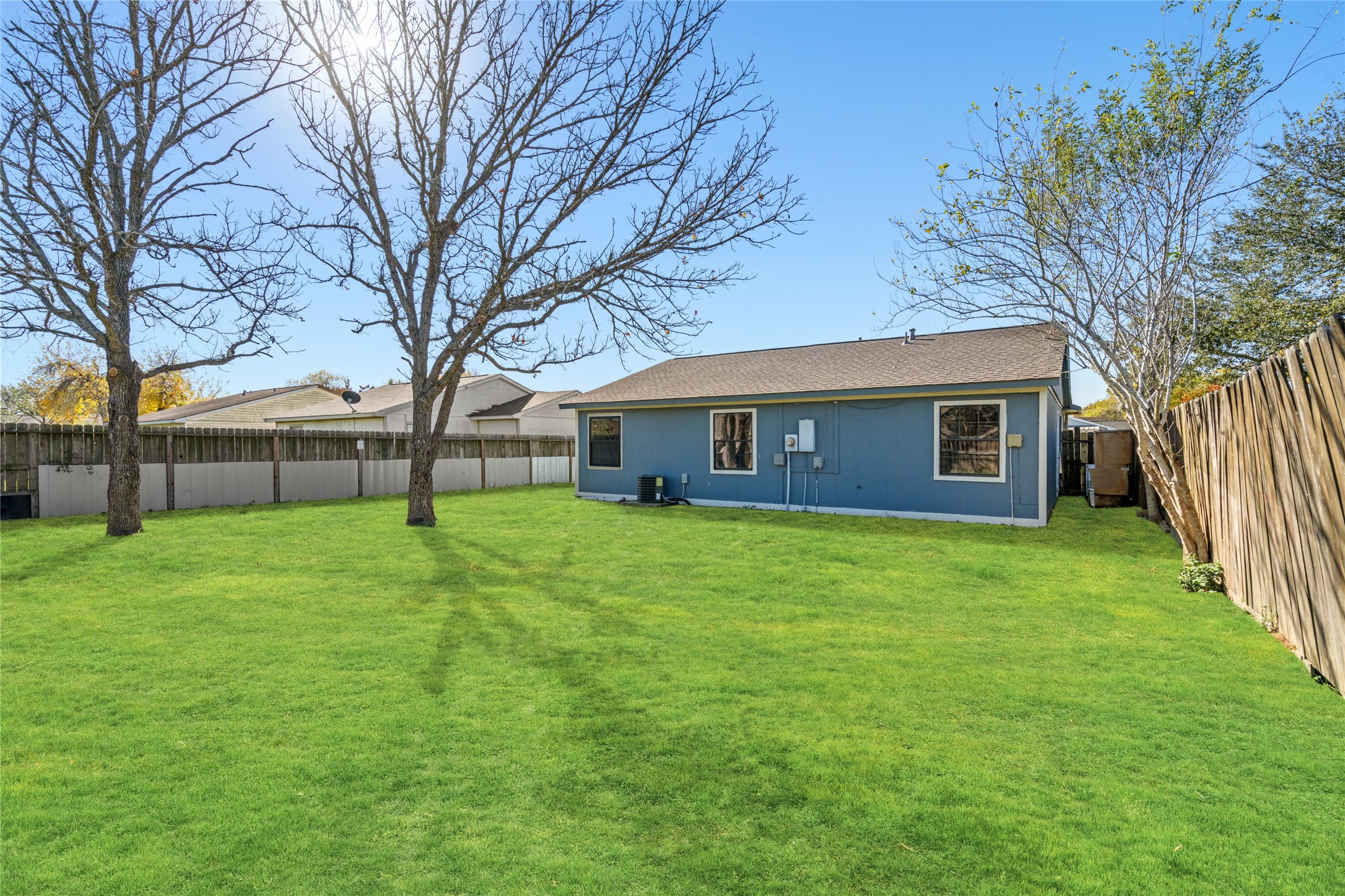 17510 Bullis Gap Drive Hockley, TX 77447 - Photo 17 of 21 a view of a house with a backyard