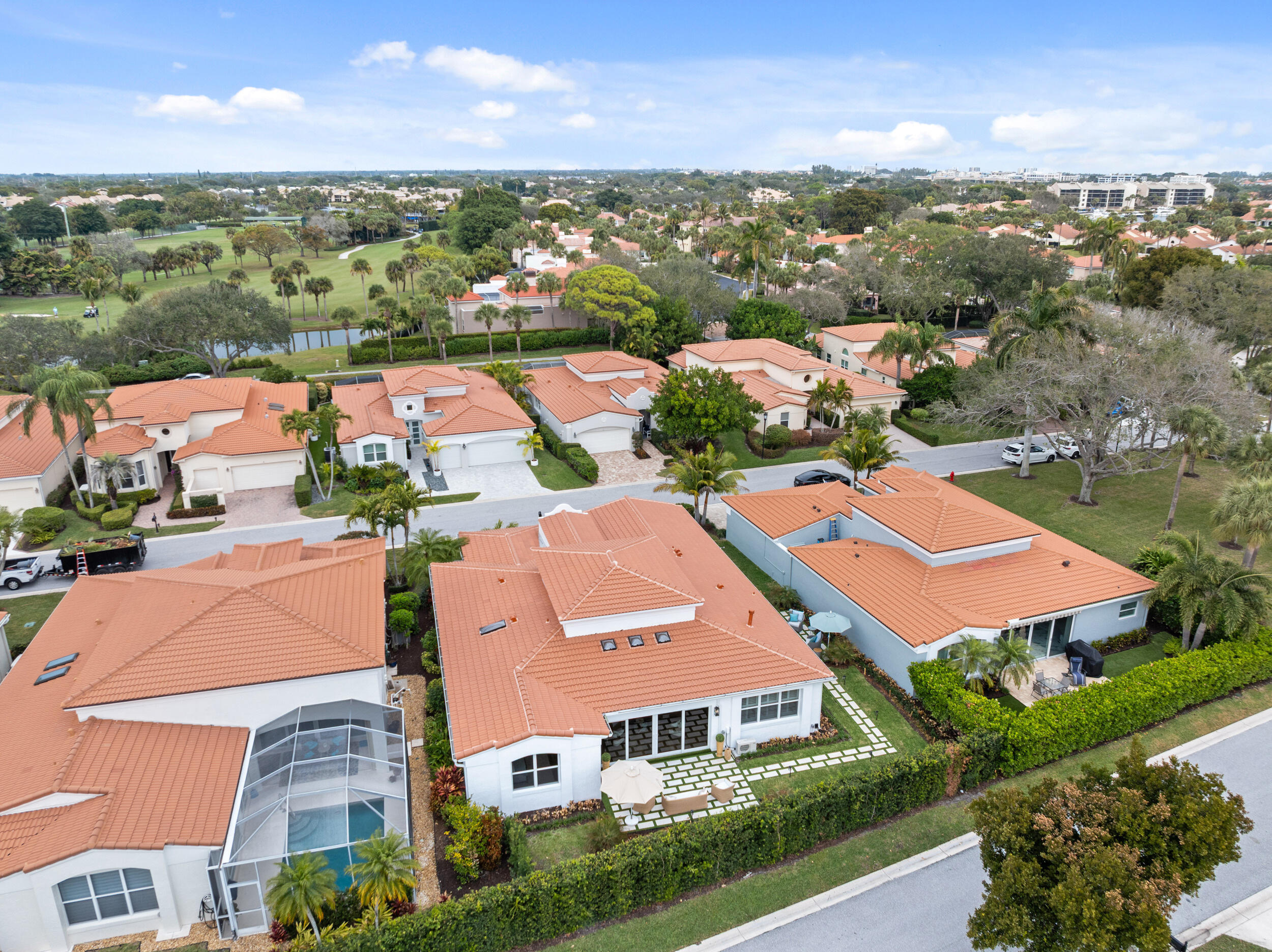3660 Northwind Court Jupiter, FL 33477 - Photo 46 of 69 an aerial view of residential houses with outdoor space and river