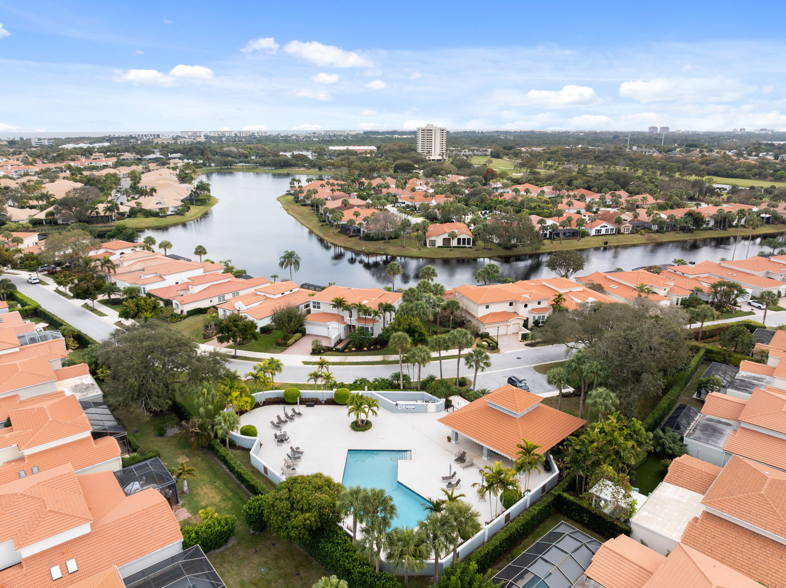 3660 Northwind Court Jupiter, FL 33477 - Photo 51 of 69 an aerial view of residential houses with outdoor space