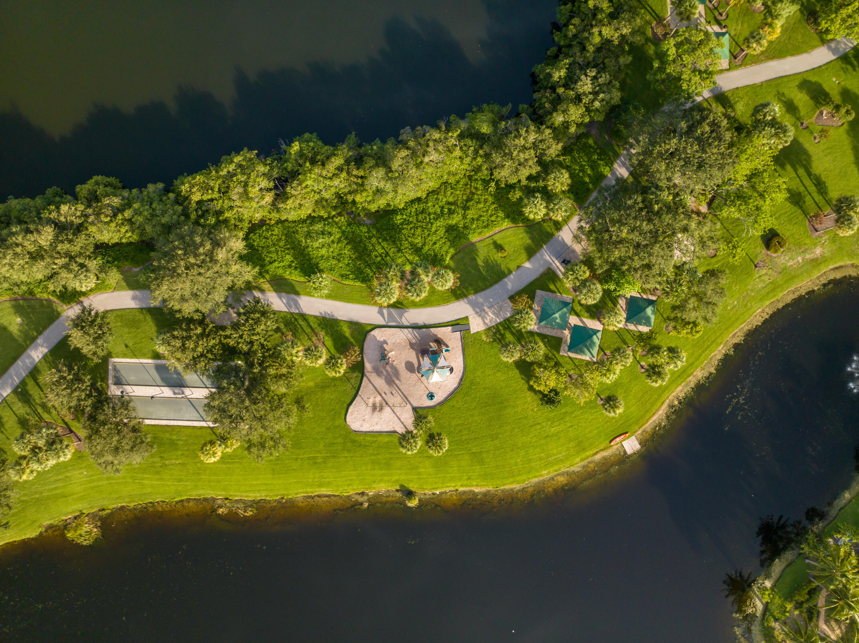 3660 Northwind Court Jupiter, FL 33477 - Photo 65 of 69 a view of a swimming pool with a yard and plants