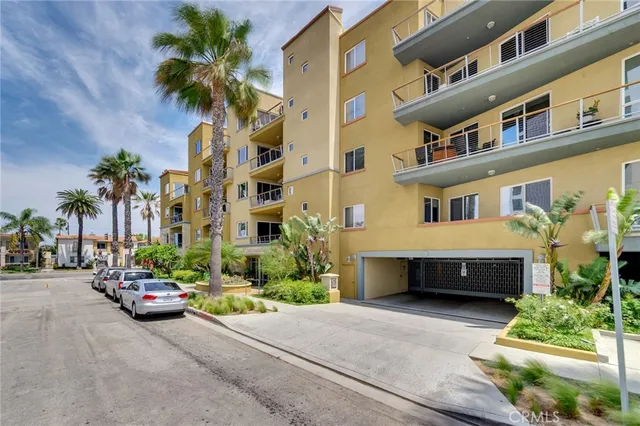 a car parked in front of a building