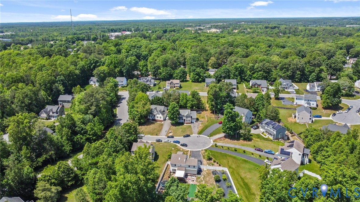 3218 Rimswell Court Midlothian, VA 23112 - Photo 3 of 32 Aerial view of property and surrounding area with