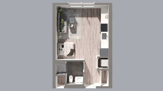 a kitchen with stainless steel appliances granite countertop a stove a sink dishwasher and white cabinets with wooden floor