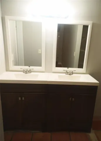 a view of a room with a space