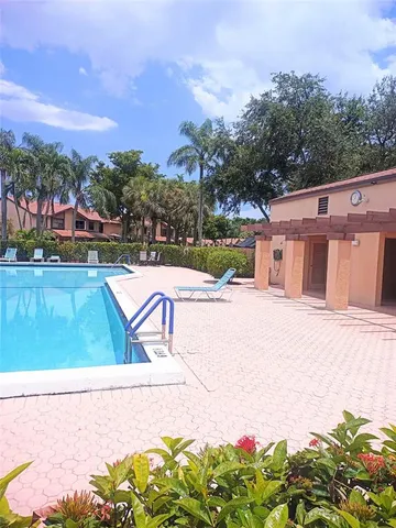 a view of a lake with a city