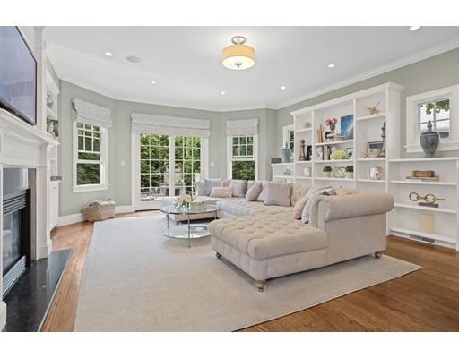 63 Avondale Road Newton, MA 02459 - Photo 3 of 28 a living room with furniture and a fireplace