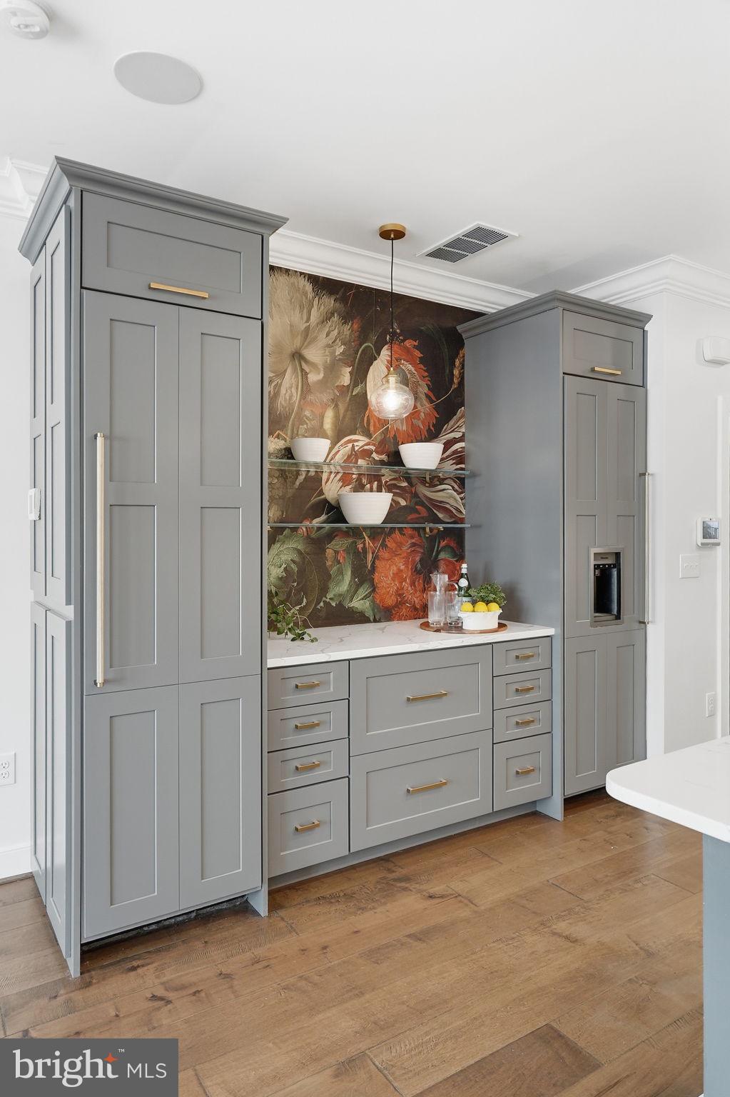 9540 Fields Road, Unit 9540 Gaithersburg, MD 20878 - Photo 4 of 30 Custom Built-in Buffet with Miele Refrigerator & F