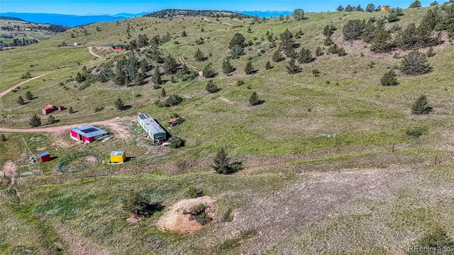 a view of city and mountain