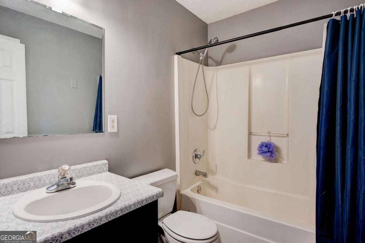 665 Caney Branch Road Lavonia, GA 30553 - Photo 21 of 26 a bathroom with a sink toilet and a bathtub