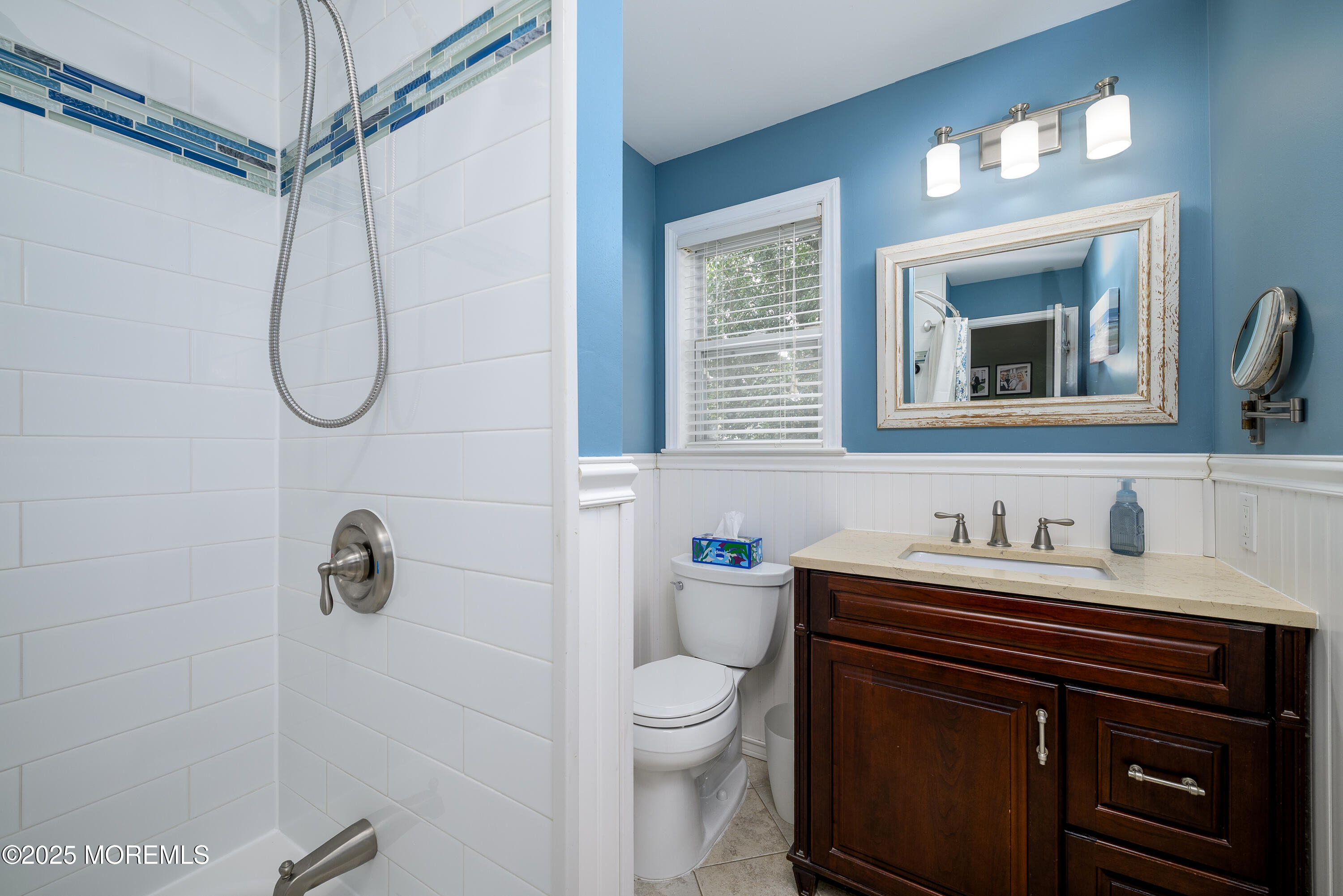 18 Fella Street Howell, NJ 07731 - Photo 16 of 35 a bathroom with a granite countertop sink a toilet and a mirror