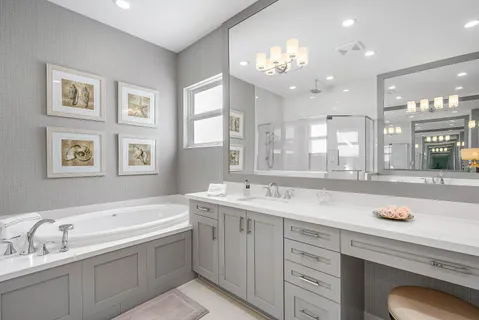 a view of a chair and table in backyard of the house