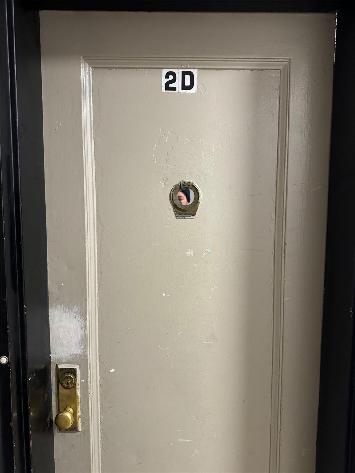 a view of door with utility